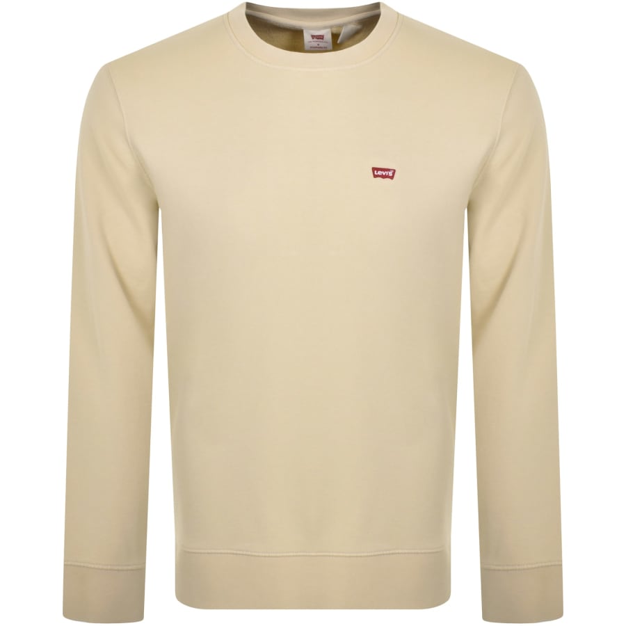 Levis Original Crew Neck Sweatshirt Beige Mainline Menswear